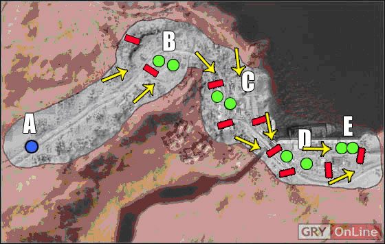 A - Rozstawienie atakujących - Port Arica | Mapy | Battlefield Bad Company 2 - Battlefield: Bad Company 2 - poradnik do gry