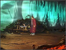 Znalazłszy się pod ziemią, rozejrzyj się po wysypisku odpadków, na którym wylądował Simon - Miasto kretów | Opis przejścia Simon the Sorcerer 5 - Simon the Sorcerer 5: Kto nawiąże kontakt? - poradnik do gry