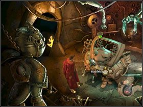 Porozmawiaj z napędzanym alkoholem robotem bojowym - Miasto kretów | Opis przejścia Simon the Sorcerer 5 - Simon the Sorcerer 5: Kto nawiąże kontakt? - poradnik do gry