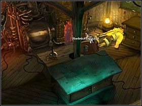 W tym celu podejdź do nieżywego wynalazcy i nożyczkami odetnij mu kawałek brody - Wyspa (2) | Opis przejścia Simon the Sorcerer 5 - Simon the Sorcerer 5: Kto nawiąże kontakt? - poradnik do gry