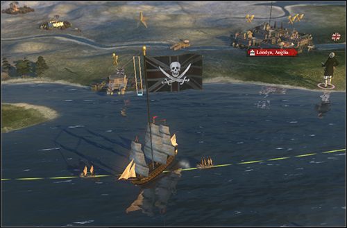 Okręty po stoczonej bitwie są w stanie uzupełnić załogę, ale nie da się ich naprawić bez zawinięcia do portu - Na morzu | Mapa kampanii w Napoleon Total War - Napoleon: Total War - poradnik do gry