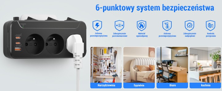 Źródło: Amazon - „Już nie muszę latać z wtyczkami”. Ta listwa z 6 złączami za 80 zł raz na zawsze rozwiąże Twój problem braku wolnych gniazdek - wiadomość - 2025-10-17