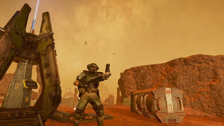 Ciekawie to wygląda, choć jest to jedynie kosmetyczna poprawka. Źródło: LowSodiumHellDivers, Reddit - Gracz zmienia Helldivers 2 w grę ze świata Warhammera 40K. Pokazał krótki gameplay w roli zwykłego gwardzisty Imperium - wiadomość - 2025-10-15