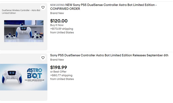 Źródło: eBay - Nowy kontroler do PS5 za ponad 600 zł? Podziękujcie scalperom - wiadomość - 2024-08-13