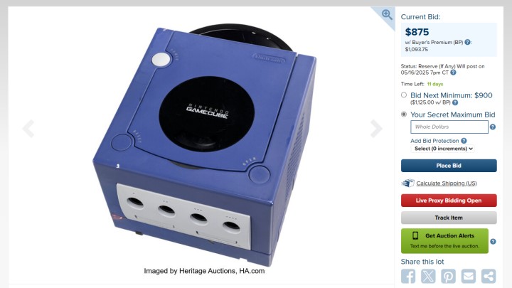 Źródło: Heritage Auctions - Tylko 5 takich konsol na świecie? Kolekcjoner chciał około 380 tysięcy złotych za ten sekretny prototyp GameCube'a - wiadomość - 2025-05-12