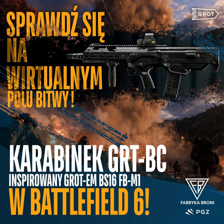Źródło: Fabryka Broni "Łucznik" Radom / Facebook - W Battlefield 6 znalazła się broń inspirowana polskim sprzętem. Jej twórcy już zauważyli podobieństwo - wiadomość - 2025-10-13