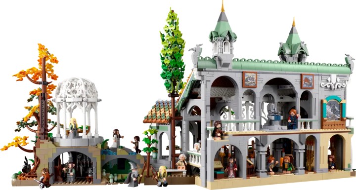 Źródło: LEGO; materiały promocyjne - Liczący ponad 6100 elementów zestaw LEGO Rivendell tańszy na Amazonie o kilkaset złotych. Ta promocja to gratka dla fanów Władcy Pierścieni - wiadomość - 2024-09-12