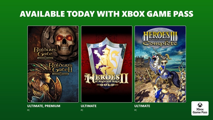 9 października do PC Game Pass trafiły nie dwie, lecz cztery gry. Źródło: Microsoft / X. - Kultowa strategia Heroes 3 niespodziewanie trafiła do Xbox Game Pass na PC obok innej uwielbianej odsłony serii - wiadomość - 2025-10-10