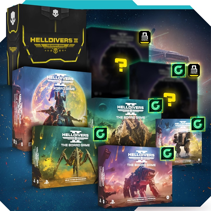 Źródło: Steamforged Games - Planszówkę Helldivers 2 ufundowano w 12 minut. Twórcy pokazali zawartość gry z masą figurek i jej potencjalne dodatki - wiadomość - 2025-04-10