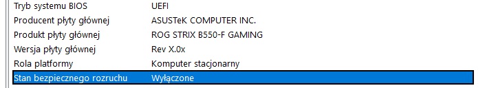 Z wyłączonym bezpiecznym rozruchem nie zagramy w Call of Duty: Black Ops 7 na PC. Źródło: własne.