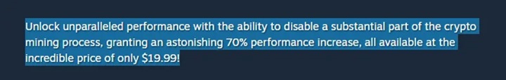 Twórca zażartował, że jego strzelanka działa tak źle, ponieważ sprzęt graczy jest wykorzystywany do kryptowalut; teraz usuwa żart z obawy przed banem - ilustracja #1