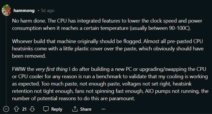 Wypowiedź jednego z komentujących | Źródło: Reddit