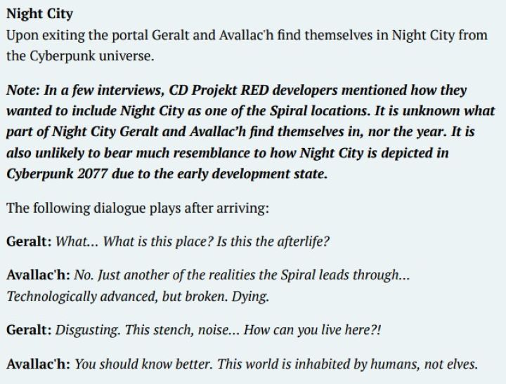 Źródło: What Lies Unseen - W Wiedźminie 3 Geralt miał pierwotnie trafić na moment do Night City. Data minerzy odkopali porzucony quest - wiadomość - 2024-12-09