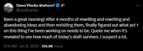 Twórca Baldurs Gate 3 miał miły poranek. Napisał obiecujący zarys 1. aktu nowej gry - ilustracja #1