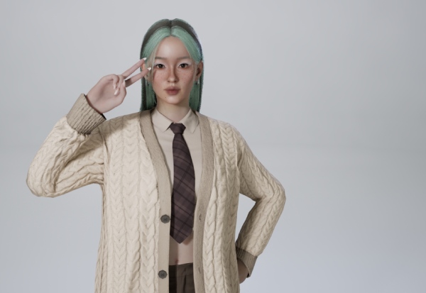 Moja ulubiona Zoika towarzysząca mi podczas grania pod kątem recenzji. Źródło: inZOI