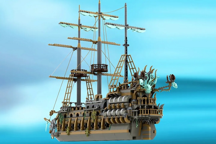 Źródło: TrumanBricks / LEGO Ideas - Latający Holender z Piratów z Karaibów może za jakiś czas trafić na wasze półki w formie LEGO. Fanowski zestaw może trafić do sklepów - wiadomość - 2025-08-04