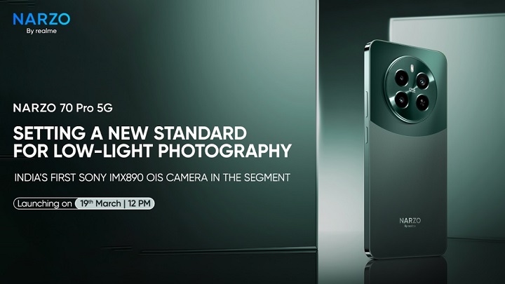 Źródło: realme - Realme Narzo 70 Pro 5G zaskoczy nietypowym rozwiązaniem, które ułatwi obsługę smartfona w deszczu - wiadomość - 2024-03-15