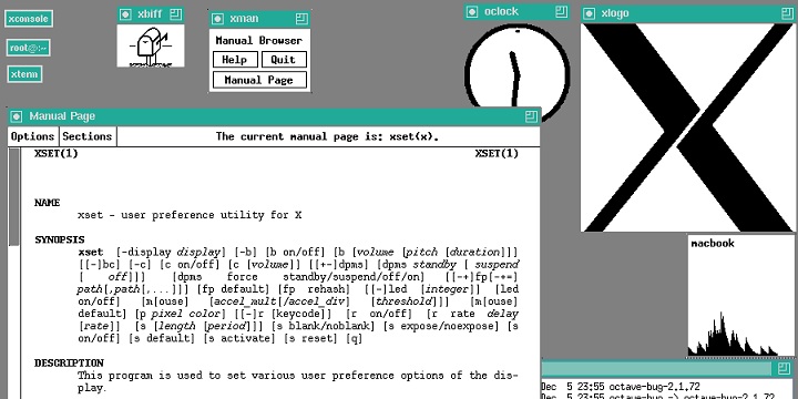 Jedna z pierwszych wersji X.Org. Źródło: Wikipedia. - Linux powoli żegna się z 34 letnim oprogramowaniem. Jako pierwsze wprowadziło okienka do systemu - wiadomość - 2025-06-24