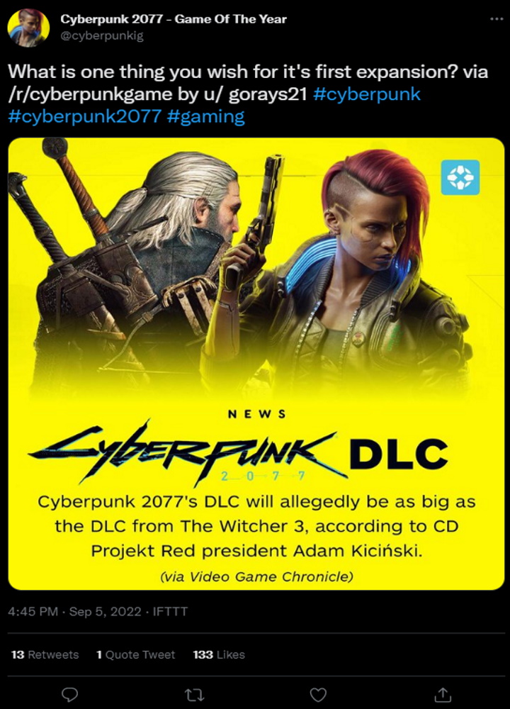 Jak powinno wyglądać DLC do Cyberpunk 2077? Oczekiwania są ogromne - ilustracja #1