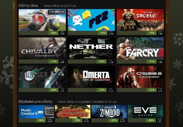 Dzień drugi wyprzedaży Steam przyniósł obniżki na m.in. Far Cry 3 czy Chivalry - Drugi dzień świątecznej wyprzedaży Steam – m.in. Far Cry 3, Final Fantasy VII, Chivalry - wiadomość - 2013-12-20