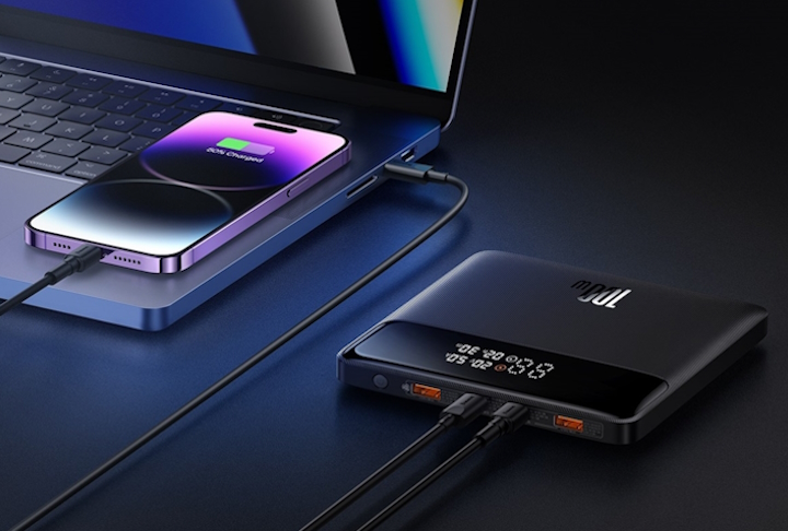 Źródło: Baseus, grafika promocyjna. - W tej cenie nie jestem w stanie polecić lepszego powerbanka. Baseus Blade o pojemności 20 000 mAh i mocy 100 W to potwór, którym naładujesz nie tylko smartfona, ale także laptopa i handhelda - wiadomość - 2024-09-30