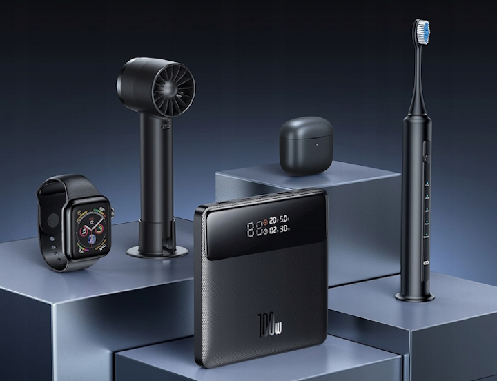 Źródło: Baseus, grafika promocyjna. - W tej cenie nie jestem w stanie polecić lepszego powerbanka. Baseus Blade o pojemności 20 000 mAh i mocy 100 W to potwór, którym naładujesz nie tylko smartfona, ale także laptopa i handhelda - wiadomość - 2024-09-30