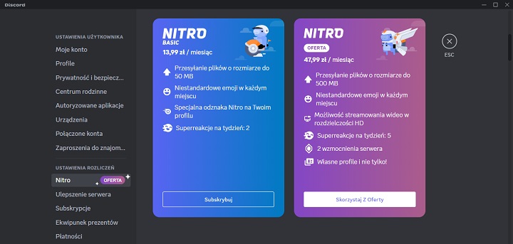 Discord Nitro z darmowym miesiącem przy zakupie abonamentu - ilustracja #1