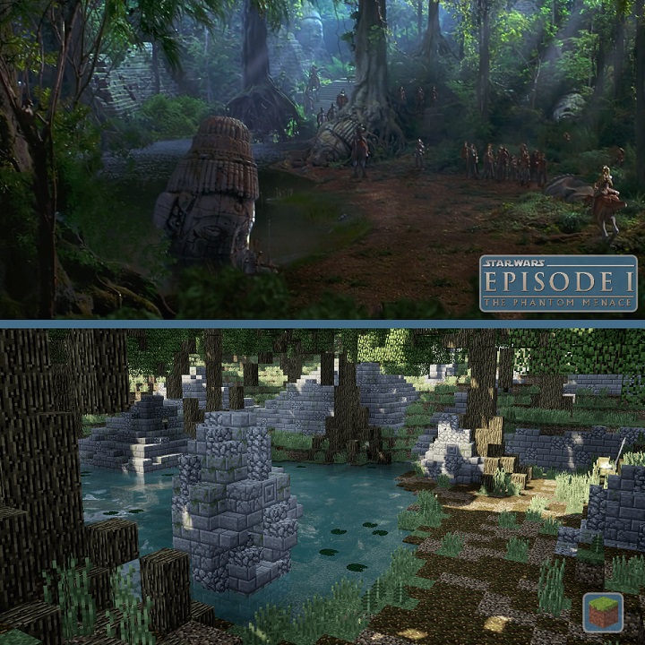 Planety ze Star Wars odtworzone w Minecraft; to efekt 2 lat pracy - ilustracja #2