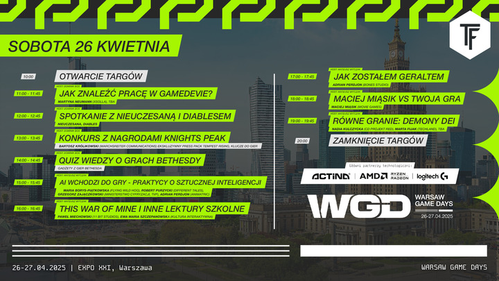 Źródło: Warsaw Game Days. - Warsaw Game Days, nowe targi dla graczy, uświetni Oblivion Remastered i Kingdom Come 2 - wiadomość - 2025-04-23