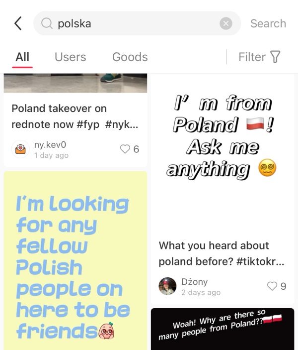 Źródło: Xiaohongshu