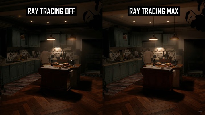 W tym przypadku ray tracing psuje budzące niepokój cieniowanie. Hardware Unboxed, YouTube - Czy ray tracing w grach ma sens? Eksperci porównali ponad 30 gier i oto wyniki - wiadomość - 2024-10-24