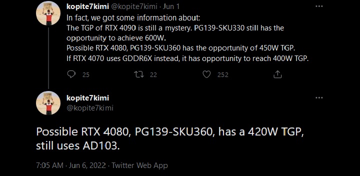 RTX 4080 będzie potrzebował 100W więcej niż 3080 - ilustracja #1