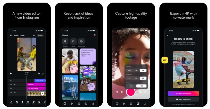 Edits to bardziej zaawansowany program dla twórców na Instagramie. Źródło: Instagram - TikTokowy CapCut ma silną konkurencję. Już jest dostępny Edits, czyli edytor wideo Instagrama - wiadomość - 2025-04-24