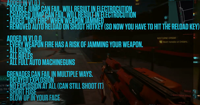 Taka walka w Cyberpunku 2077 Was dobije; zacinająca się broń, niewypały i wiele więcej - ilustracja #1