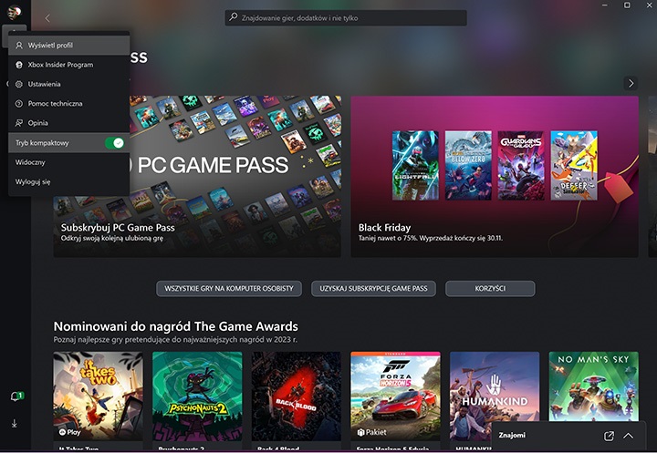 Aplikacja Xbox dostanie kompaktowy wygląd stworzony z myślą o przenośnych konsolach - ilustracja #1