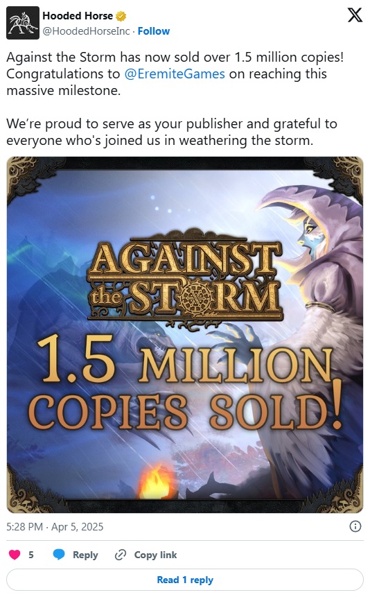 Źródło: X / Hooded Horse.