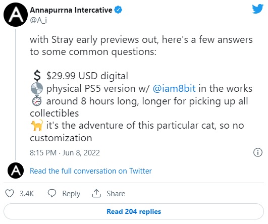 Cyberpunkowa przygoda z kotem w Stray nie będzie długa - ilustracja #1