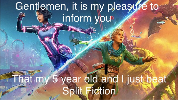 Źródło: sircr0tch / Reddit - Gracz-tata przeszedł Split Fiction ze swoim 5 letnim dzieckiem. Fani gry nie kryją zaskoczenia, że to w ogóle się udało - wiadomość - 2026-02-19