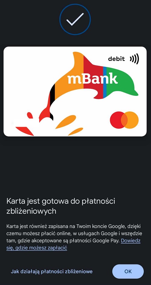 Proces dodawania karty do Portfela Google sprowadza się do kilku stuknięć w ekran. Źródło: własne.