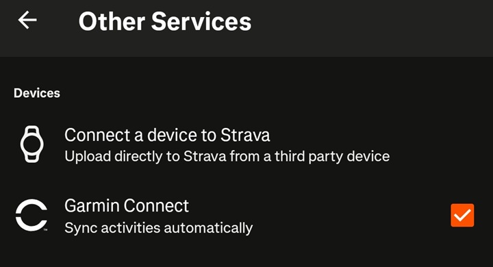 Proces połączenia kont Garmin i Stravy w drugiej z wymienionych aplikacji jest prosty i intuicyjny. Źródło: własne. - Garmin i Strava - jak połączyć i dlaczego warto to zrobić? Odpowiadamy - wiadomość - 2025-05-30