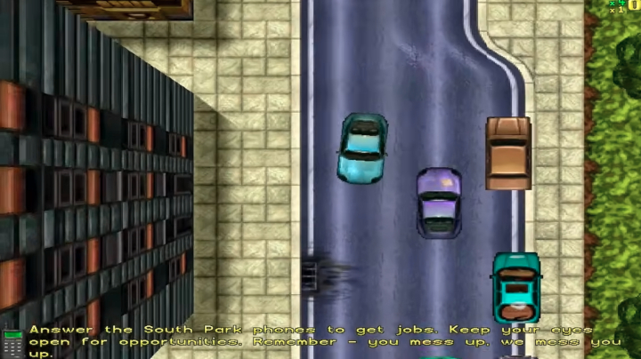 Grand Theft Auto. Źródło: iPhantom3D / YouTube. - Skromne początki giganta branży gier wideo. W pierwszym GTA stal dopiero zaczynała się hartować - wiadomość - 2026-10-23