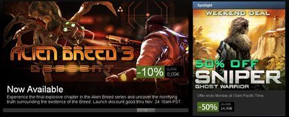 Cyfrowa dystrybucja - promocje na weekend 20-21 listopada (Sniper: Ghost Warrior) - ilustracja #1