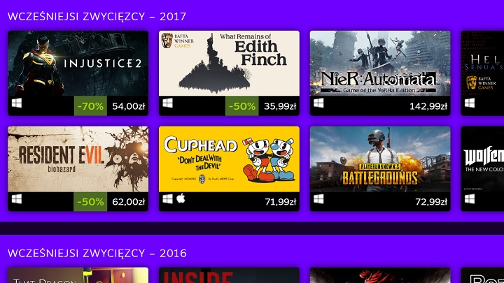 Na wyprzedaży znalazło się sporo tytułów, które na przestrzeni lat zaznaczyły swoją obecność na gali The Game Awards. - Wyprzedaż z okazji The Game Awards na Steam - wiadomość - 2019-12-13