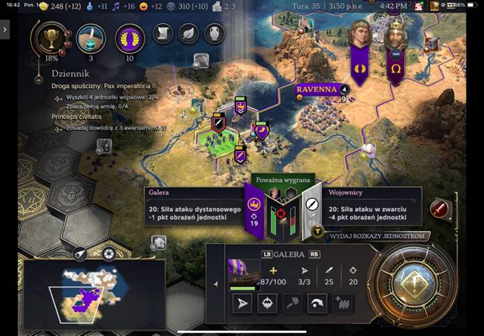 Interfejs Cywilizacji 7 jest zbyt zagęszczony dla ekranu smartfona, ale już tablet będzie w tym przypadku jak znalazł. - Szybsze tury i lepsza grafika - dzięki GeForce NOW gry strategiczne zyskują - wiadomość - 2025-07-27