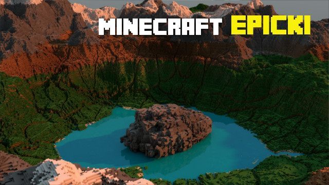 Najlepsze minecraftowe projekty – latające wyspy, jezioro w środku krateru i zegarowa wyspa - ilustracja #1