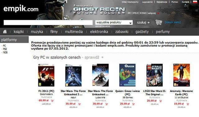 Wyprzedaż gier na Empik.com (30 kwietnia - 1 maja) - ilustracja #1