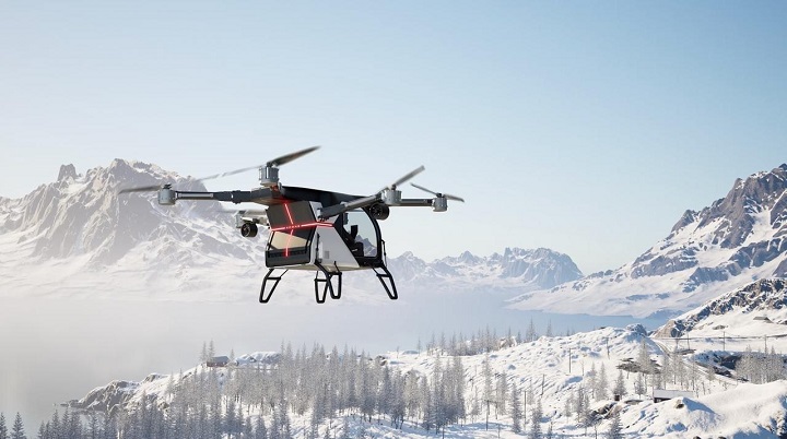 Chiński rywal Tesli Cybertruck to niezwykłe auto; ma sześć kół i wbudowanego pasażerskiego drona - ilustracja #1