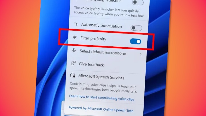 Wyłączenie filtru pozwoli głosowo wpisywać przekleństwa. Źródło: Microsoft - Windows 11 pozwoli na wyłączenie cenzury. Wypowiadane przez Was przekleństwa zostaną spisane co do słowa - wiadomość - 2025-04-28
