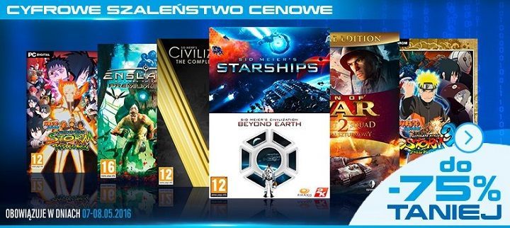Drugi dzień promocji Cyfrowe Szaleństwo Cenowe w Sklepie Gry-OnLine.pl (m.in. Sid Meier's Civilization i Naruto) - ilustracja #1