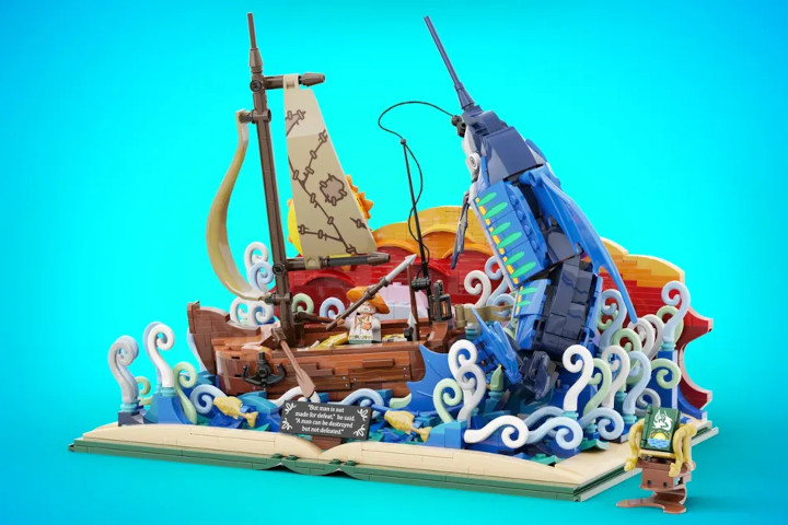 Źródło: LEGO Ideas - Zestaw LEGO na bazie znienawidzonej przez wielu uczniów lektury Ernesta Hemingwaya może stać się rzeczywistością - wiadomość - 2024-10-29